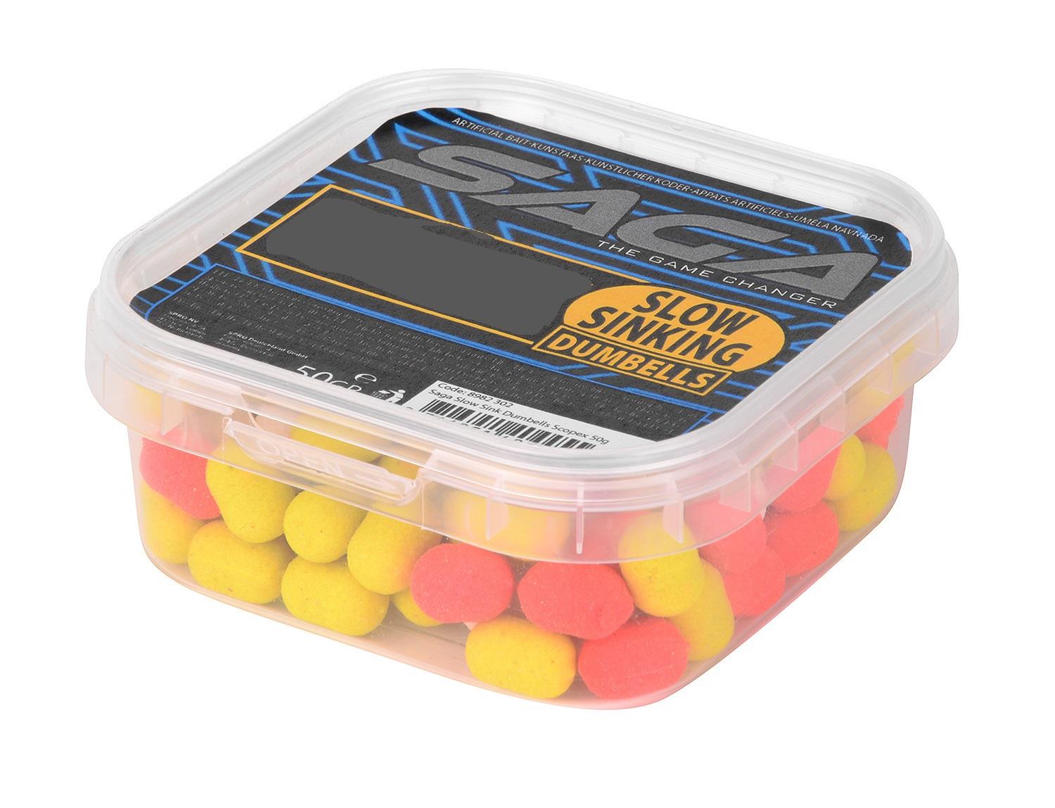 Saga Slow Sink Dumbells; 50 gr. Tutti Frutti Saga Slow Sink Dumbells; 50 gr. Tutti Frutti