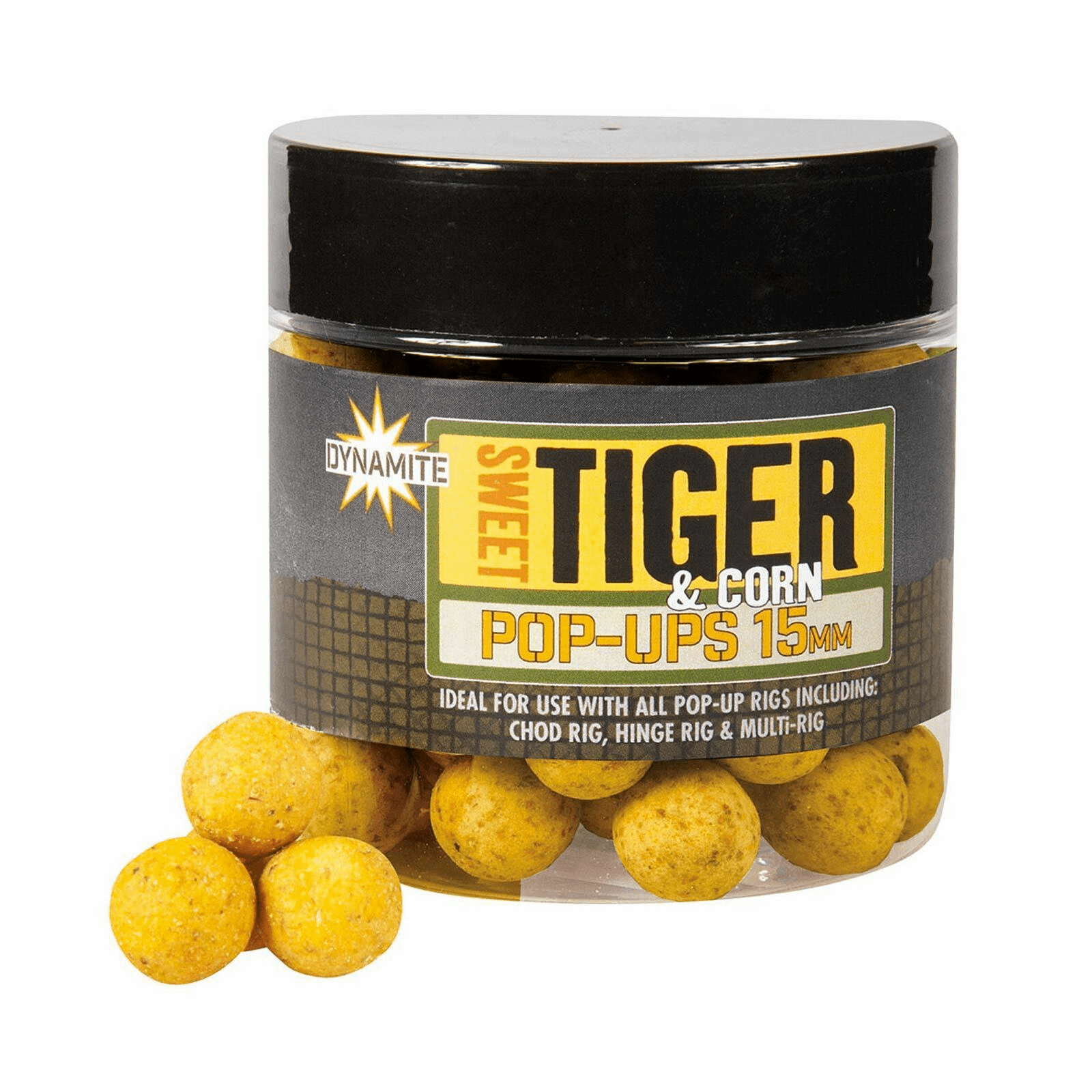 Dynamite Baits Sweet Tiger & Corn  Popups; 15 Mm Dynamite Baits Sweet Tiger & Corn  Popups; 15 Mm