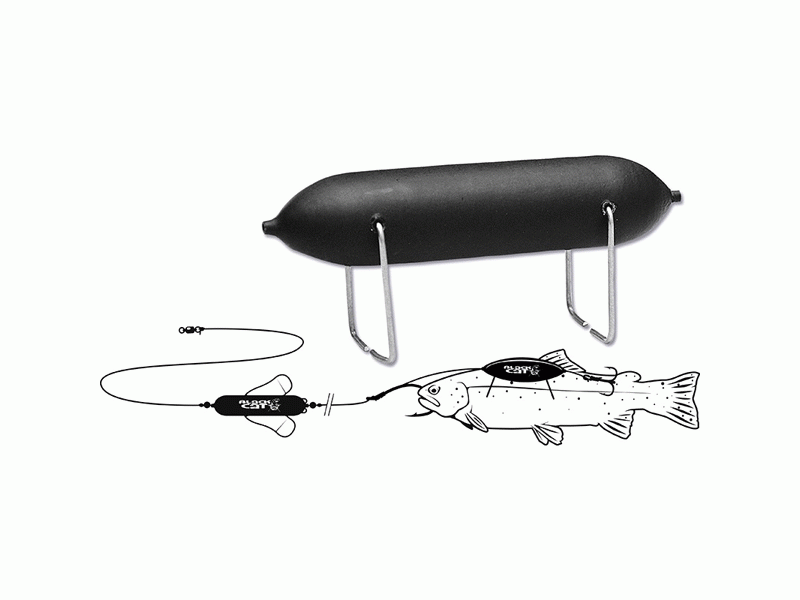 Black Cat Dead Bait Float; schwarz; 10 g
