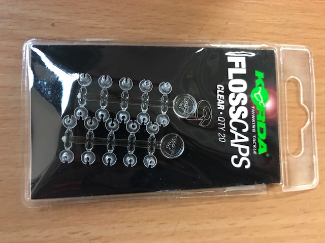 Korda Floss Caps Clear; Qty. 20