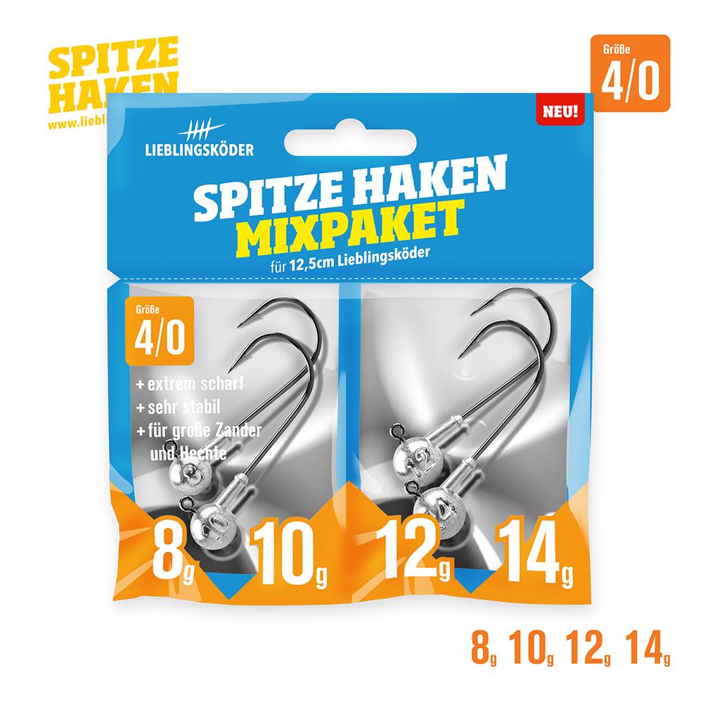 Lieblingsköder Spitze Haken Mixpaket; Größe 4/0