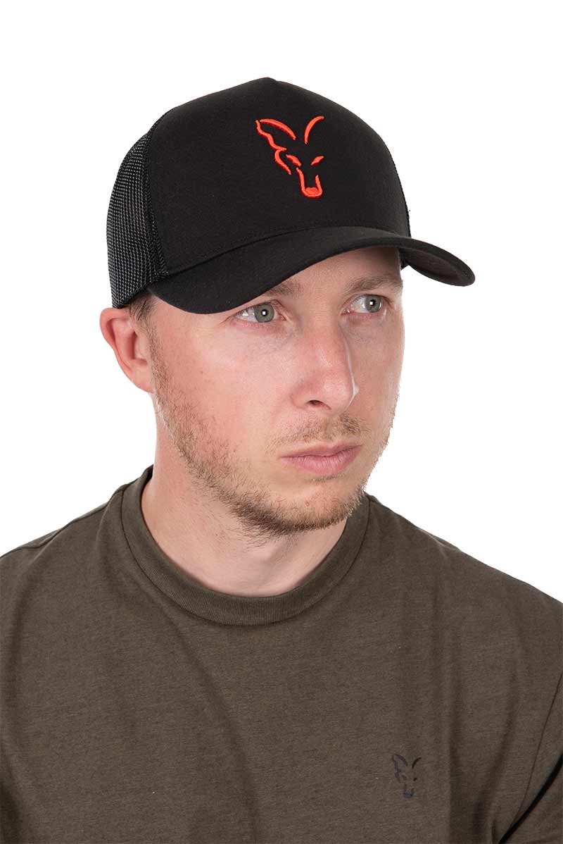 Fox Collection Trucker Cap Black / Orange Fox Collection Trucker Cap Black / Orange