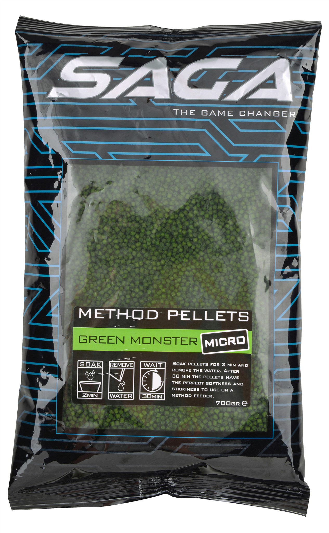 Saga Method Pellets Micro; Green Monster; 700 gr.