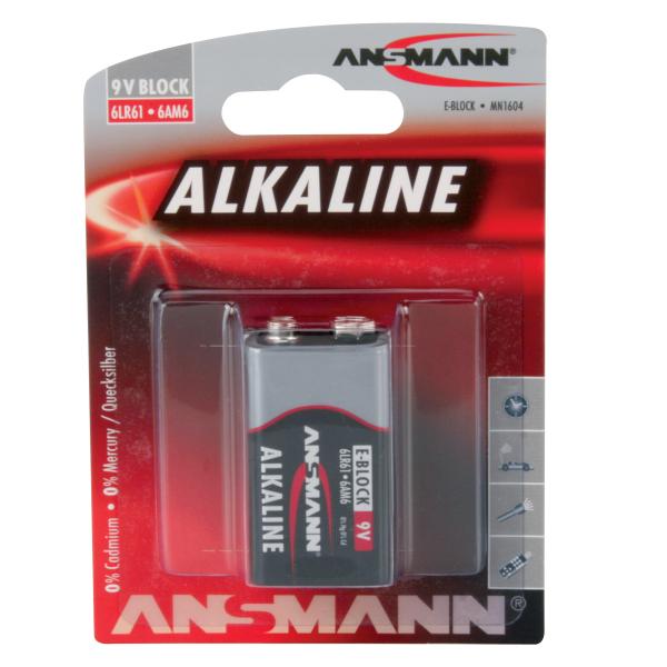 Ansmann Alkaline 9 Volt Block 2 Stück