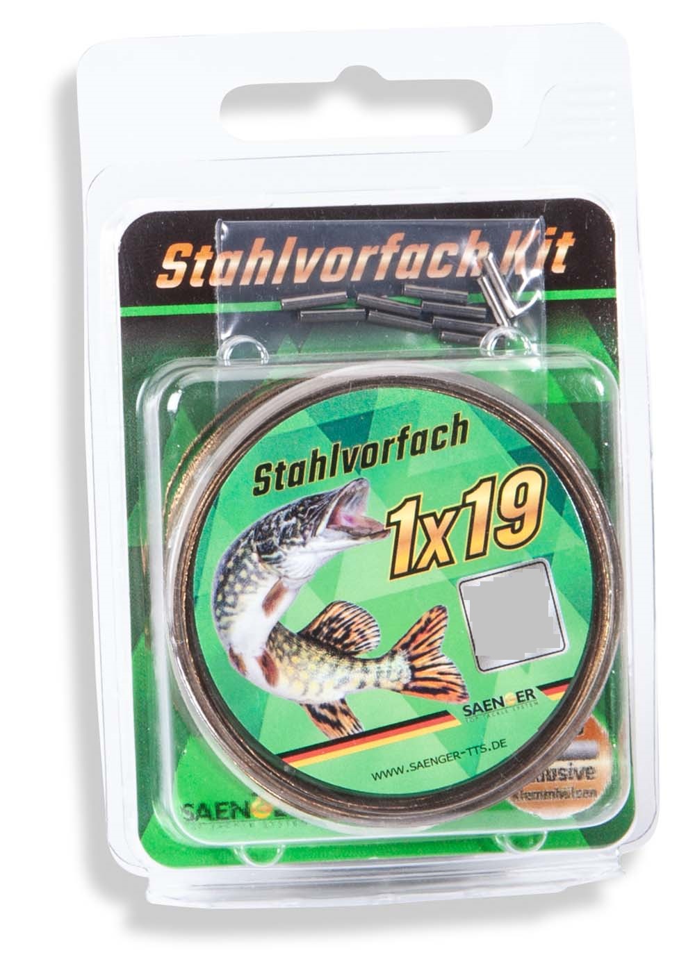 Sänger Stahlvorfach Kit 1 x 19; L: 10 m.; 15 Kg.