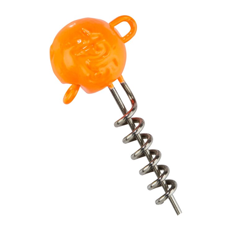 Balzer Shirasu UV-Active Screw in Jighead Orange; 5 gr; Qty. 5