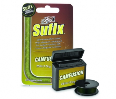 Sufix Camfusion Karpfenvorfach braun ummantelt; 15 m; 21 Kg