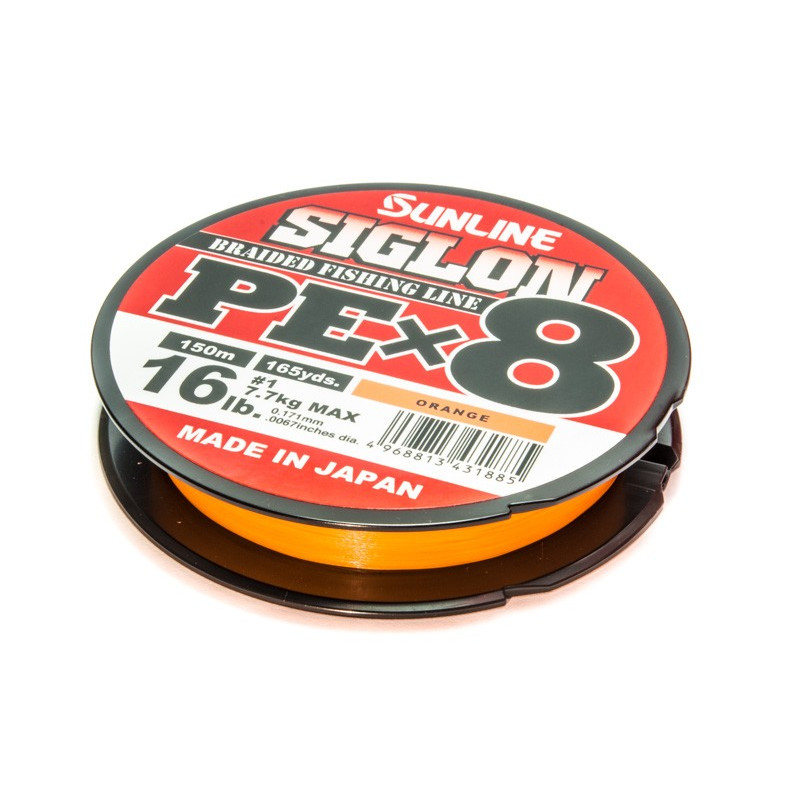 Sunline Signon PE X 8; 11kg PE#1,5; Orange; 150m