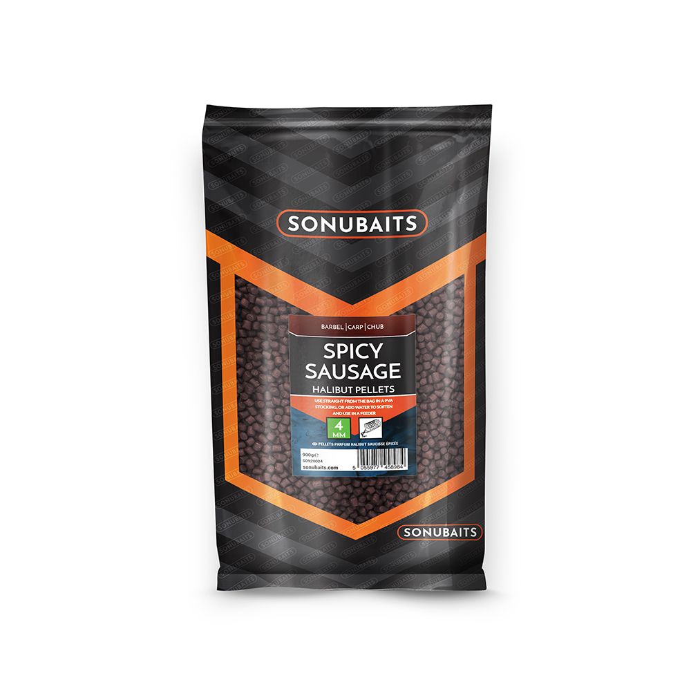 Sonubaits Spicy Sausage Halibut Pellets - 4mm