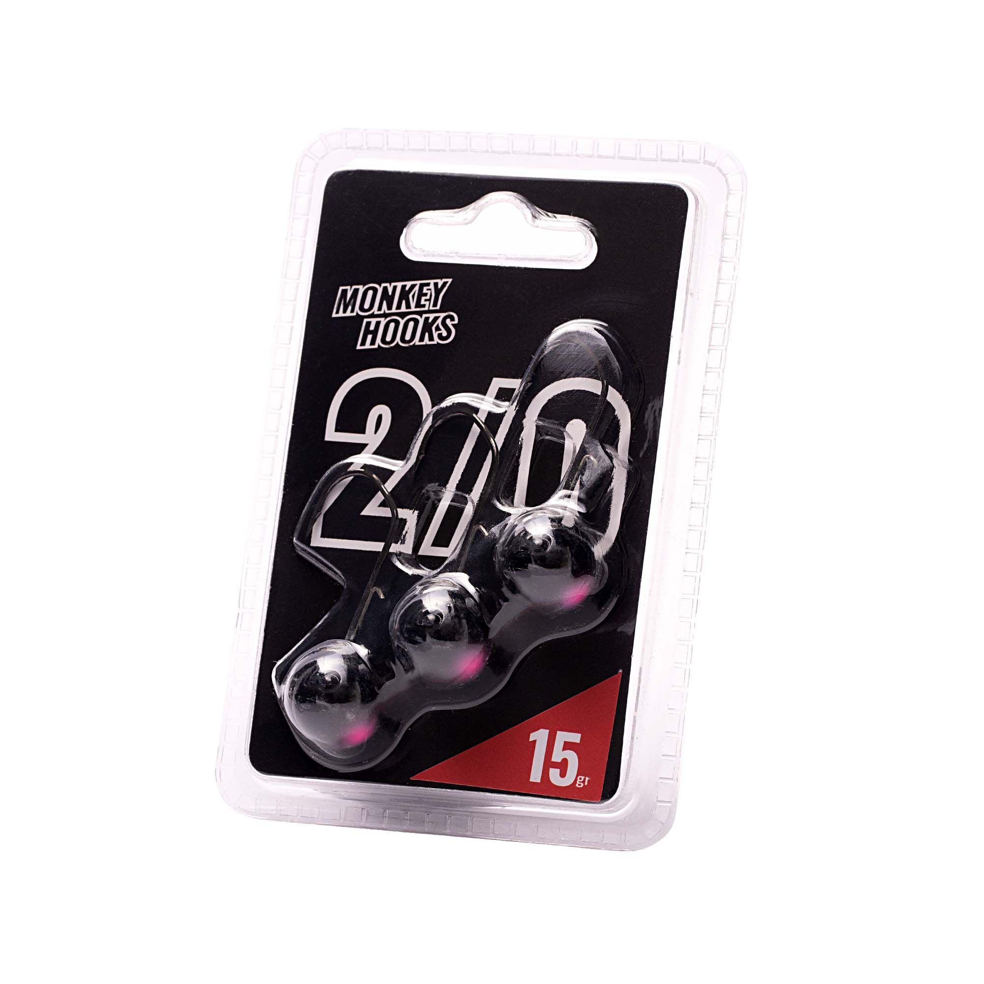 Monkey Lures Monkey Hooks 4/0; Black - Pink 24g