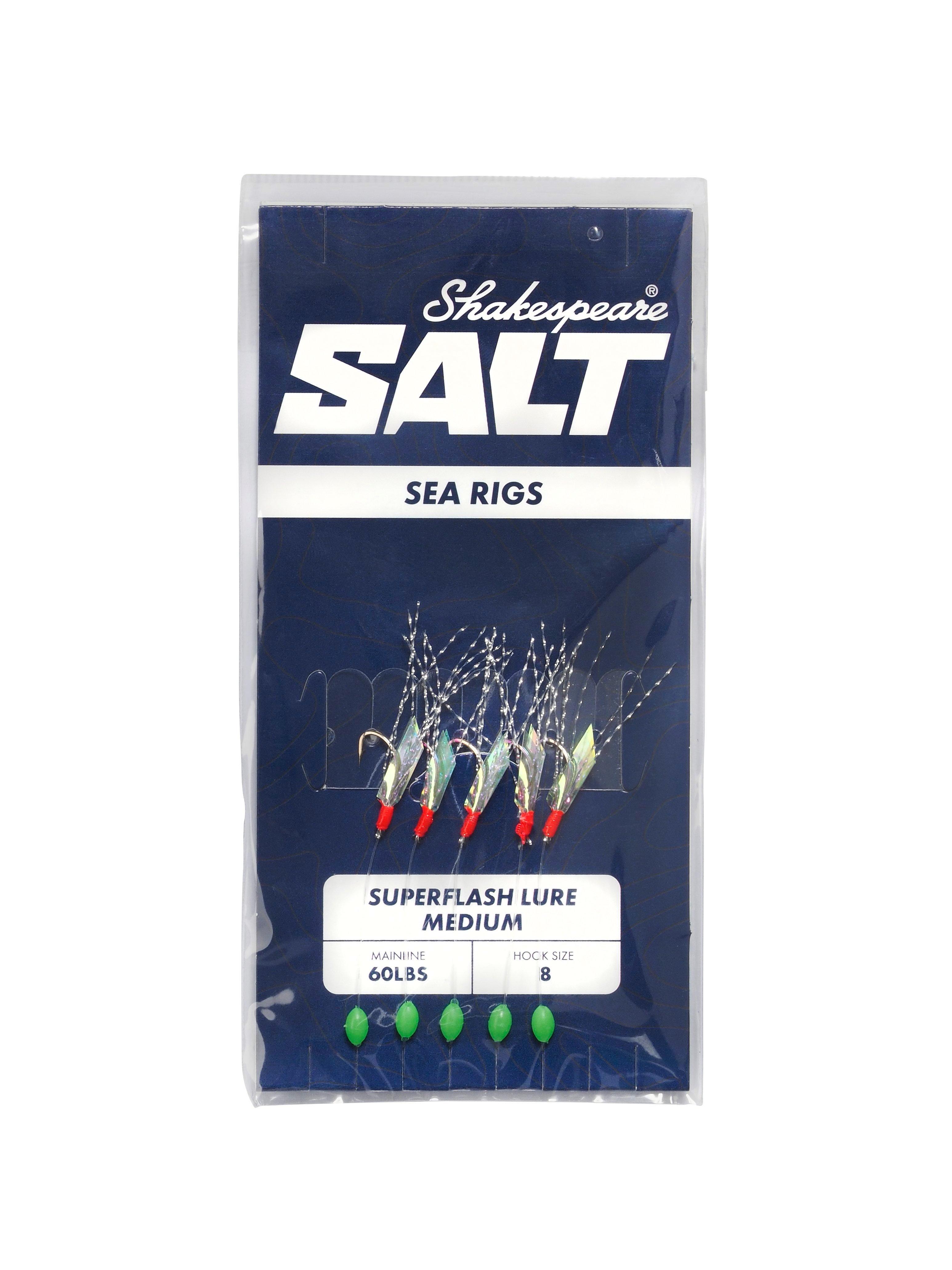 Shakespeare Superflash Lure medium SALT Rig; 8; 60 Lbs.