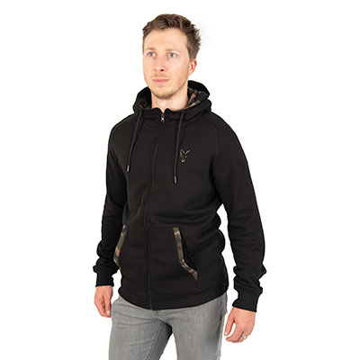 Fox LW Black/Camo Zip Hoody Gr. L