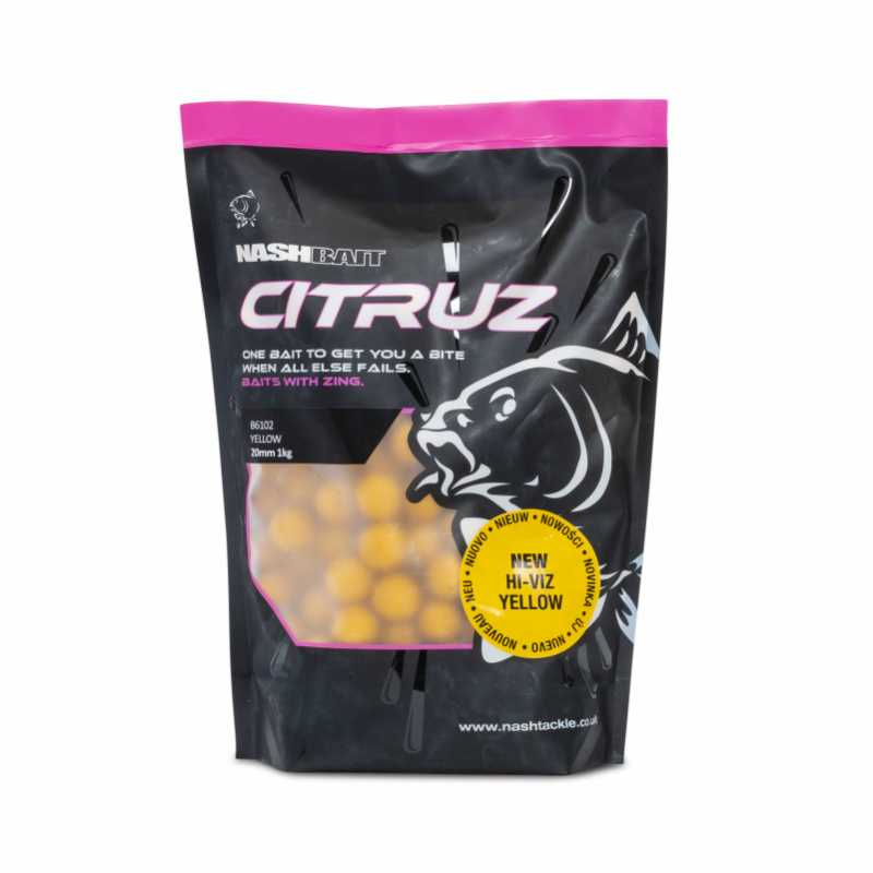 Nash Bait Citruz Boilies Yellow # 12 mm