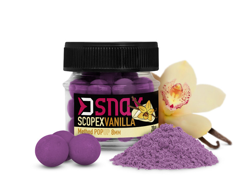 Delphin D SNAX POP Köder 20 g 10 mm Scopex Vanilla