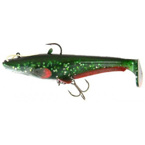 DAM Effzett Real Life Catfish Loose Body Paddle Tail 250 mm, 165 g, Green