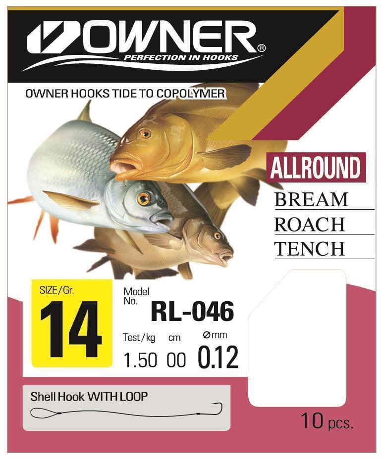 Owner Allroundhaken RL-046 Gold; Gr. 4; 8 Stück Owner Allroundhaken RL-046 Gold; Gr. 4; 8 Stück