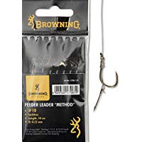 Browning Methodrig mit Spies #14, barbless 10 cm, 0,18 mm, 8 Stück