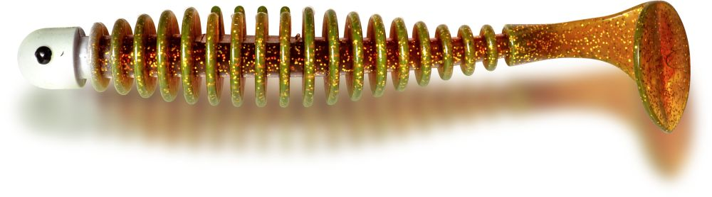 Black Cat Cat Shad Worm; Motoroil Red Head; 17 cm; 25 gr.