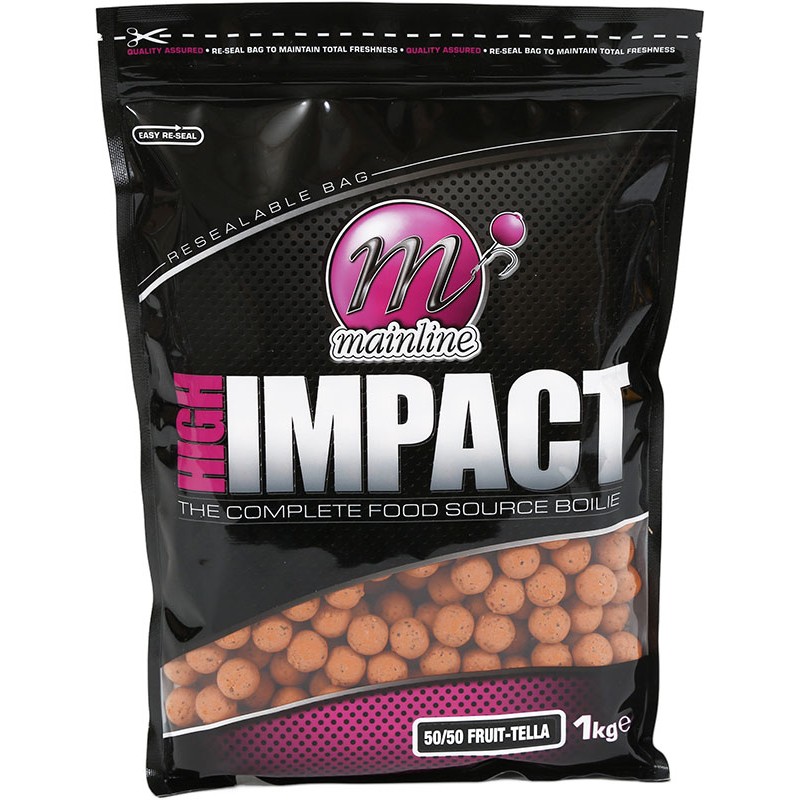 Mainline High Impact Boilies 50/50 Fruit-Tella 15 mm; 1 Kg