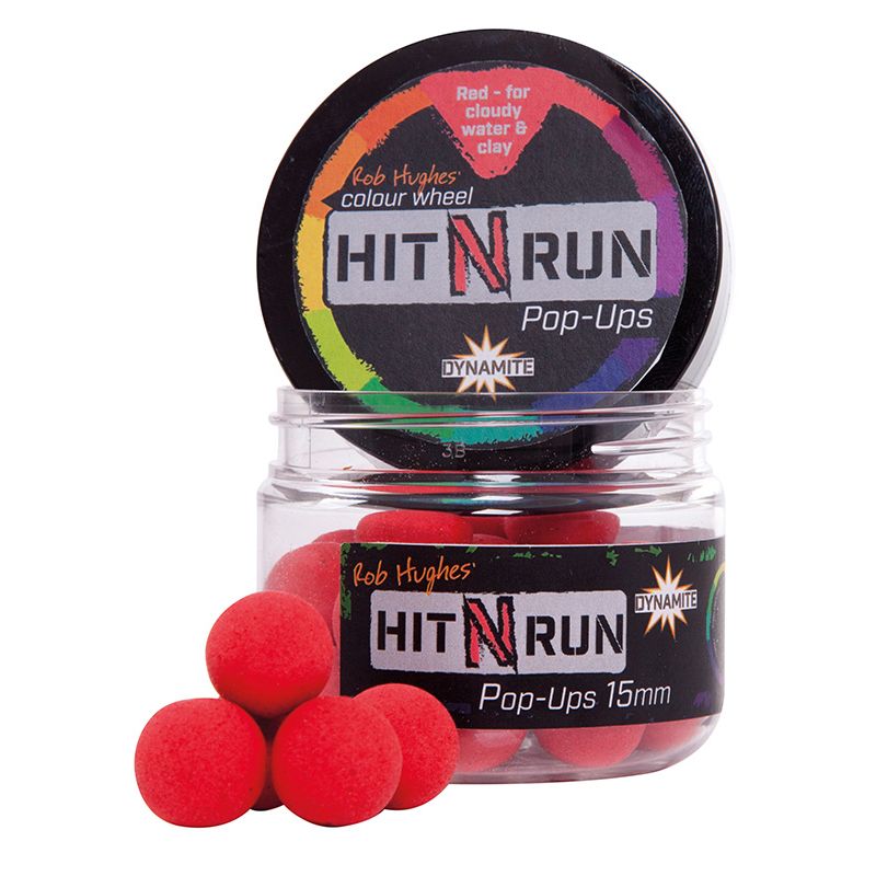 Dynamite Baits Hit'n Run Pop Ups Red 15 Mm