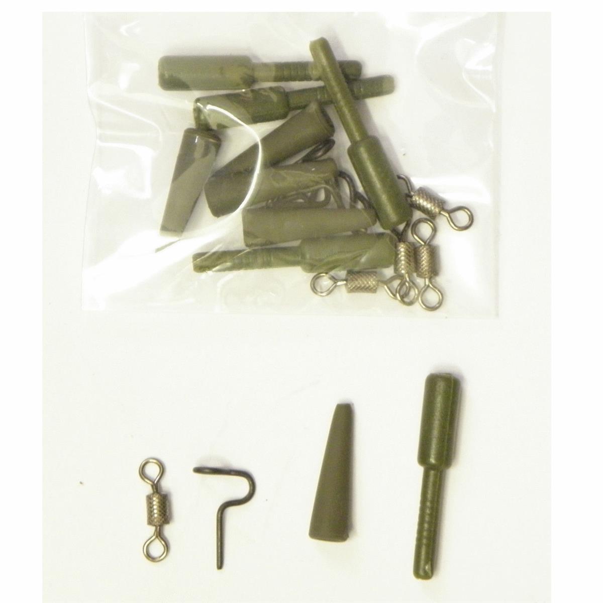 Carp Hunter Safty Clips mit Metallclip und Wirbel 