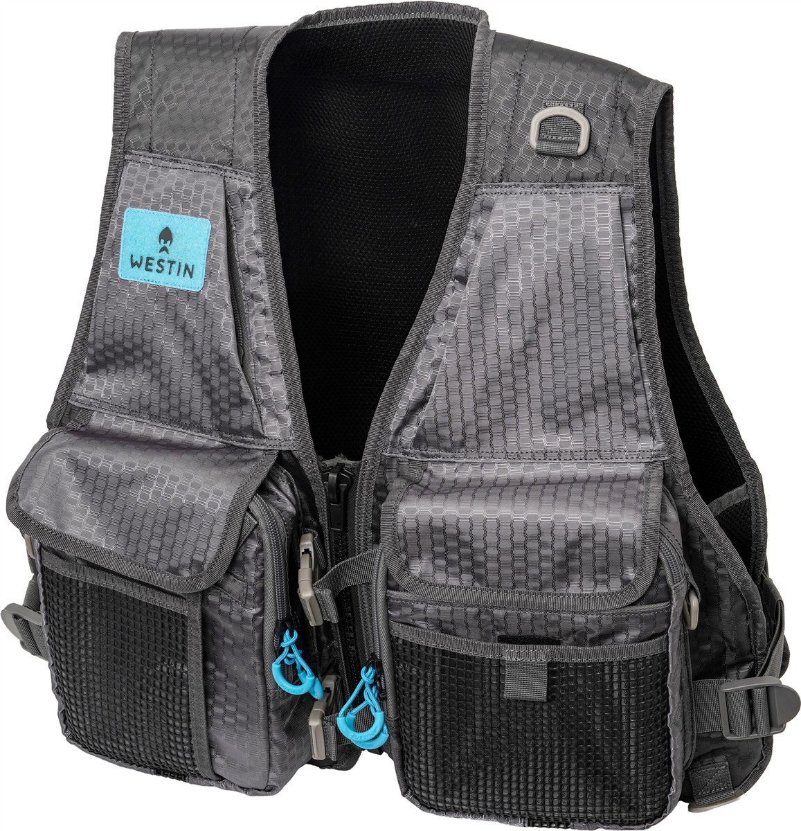 Westin W4 HD Fishing Vest 2 Boxen One Size Titanium Grey