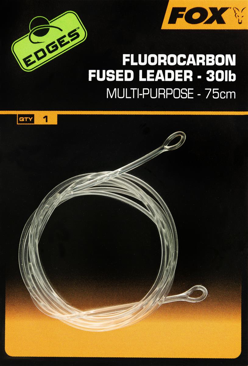 Fox Edges Fluorocarbon Fused Leaders 75cm