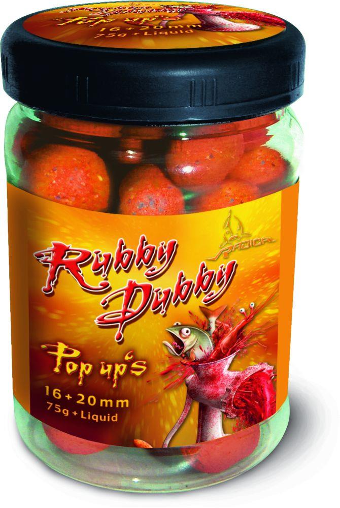 Radical Rubby Dubby Pop Up´s; 16 & 20 mm; 75 g incl. Liquid