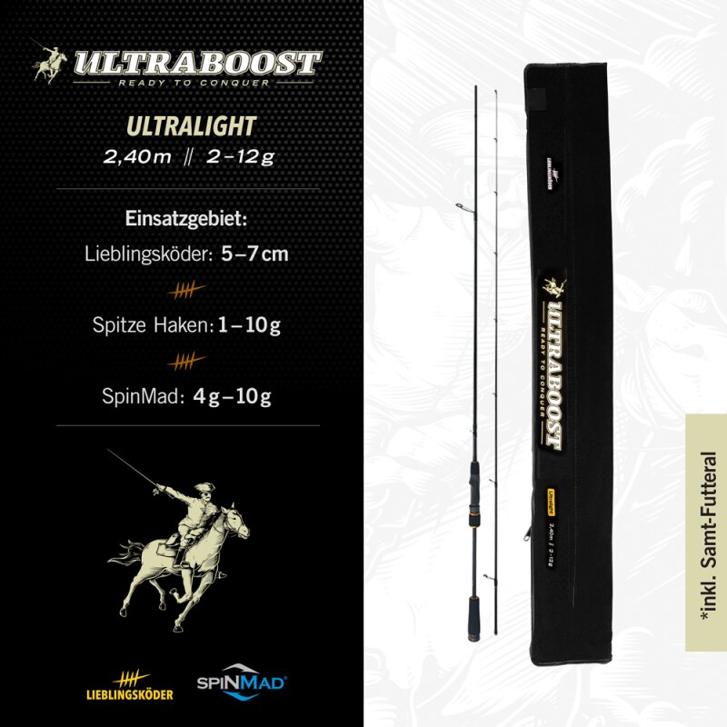 Kopie von Lieblingsköder Ultraboost Ultralight; L: 2,40 m; Wg. 2 - 12 gr.  #1