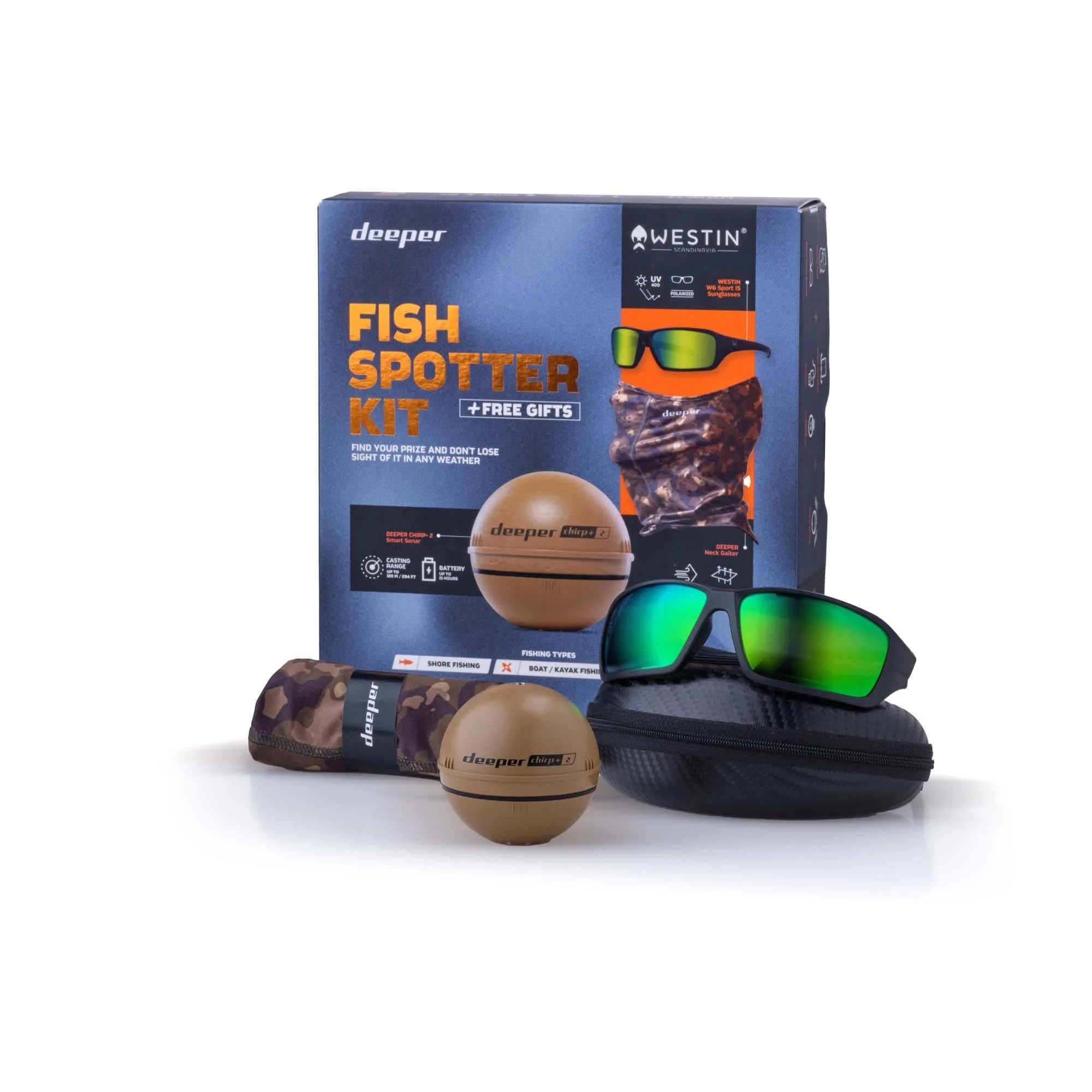 Deeper Smart Sonar Chrip+ 2.0 Fish Spotter Kit