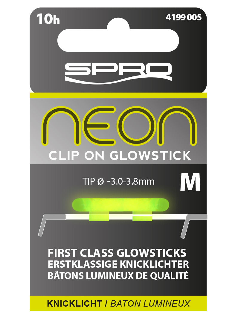 Spro Neon Clip On Glowstick; Green; Medium; Qty. 50