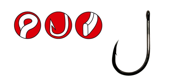 Gamakatsu Power Carp Ring Eye NSB; Gr. 10; 10 Stück