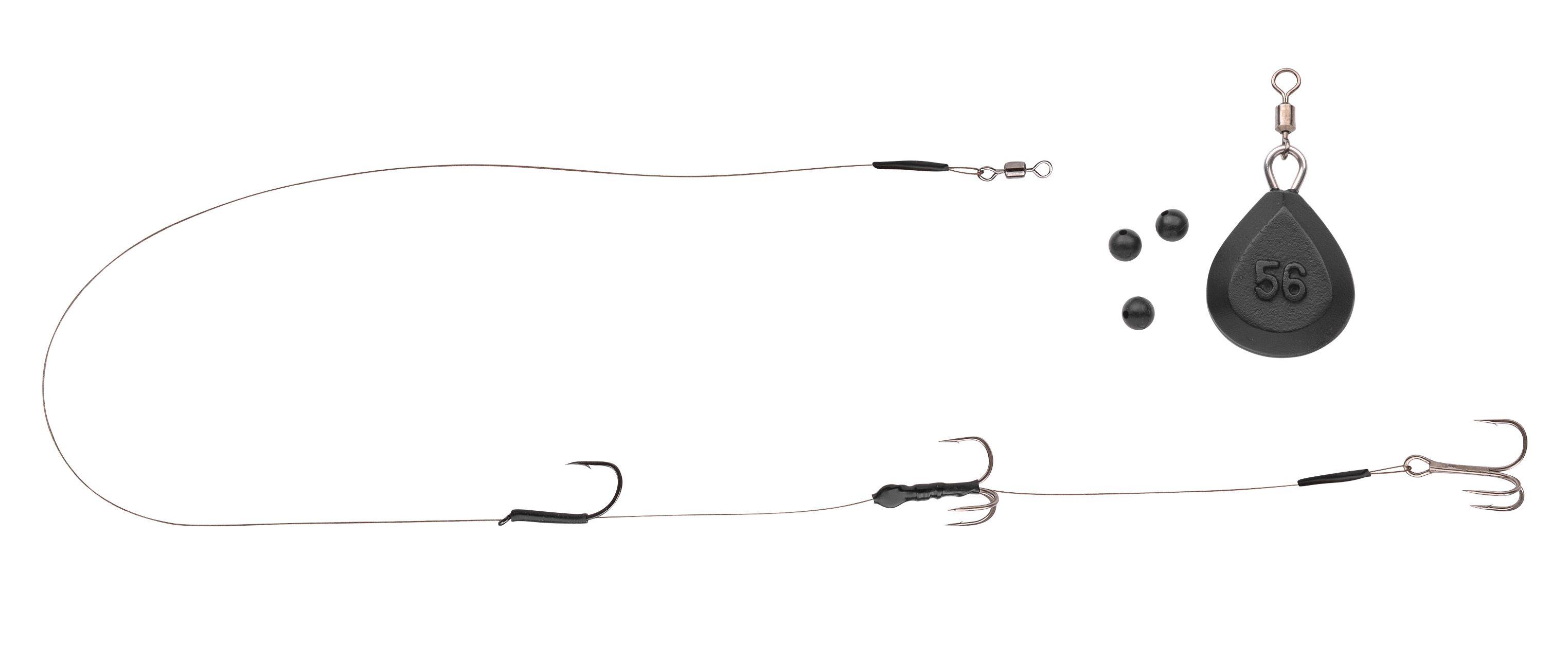 Spro Deadbait Bottom Rig Set L: 50 cm / 0,30 mm / 56 g / # 4