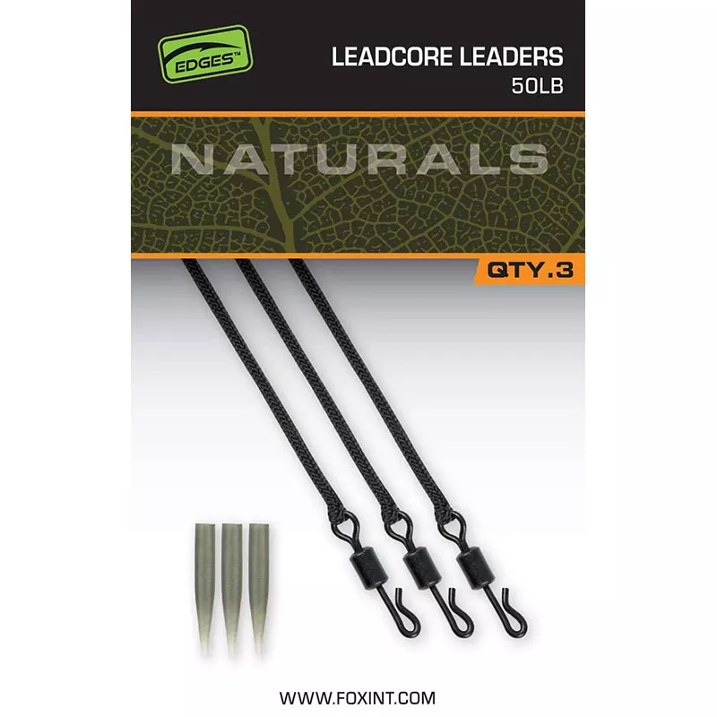 Fox Naturals Leadcore Leaders Qty. 3