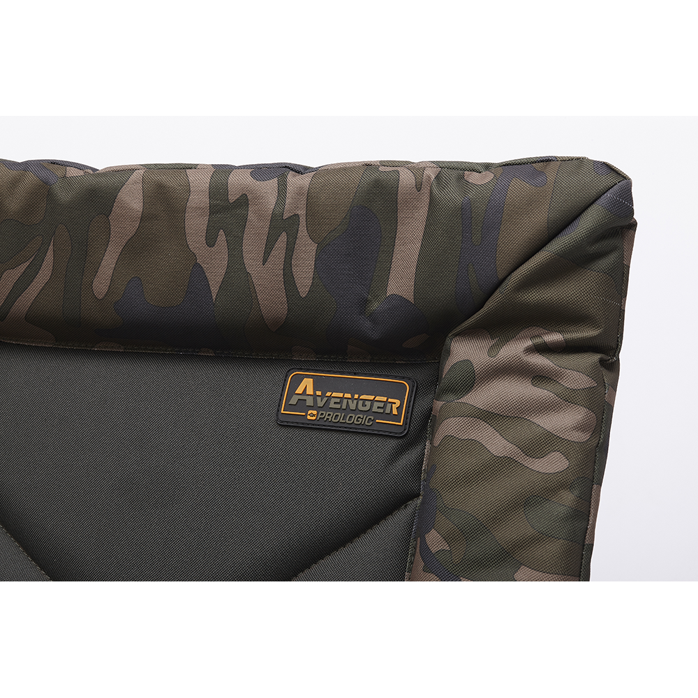 Prologic Avenger Comfort Camo Chair W/Armrest & Covers 140KG Prologic Avenger Comfort Camo Chair W/Armrest & Covers 140KG