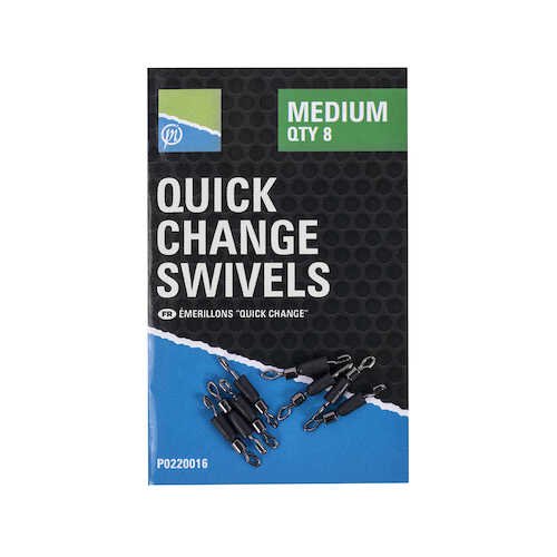 Preston QUICK CHANGE SWIVELS - SMALL