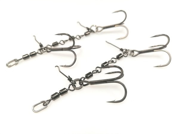 Pikecraft The Swivel Rig | Köder-Größen 16-20cm 2x Stinger Rig mit 1/0 BKK Spear-21 "NEW 2021"