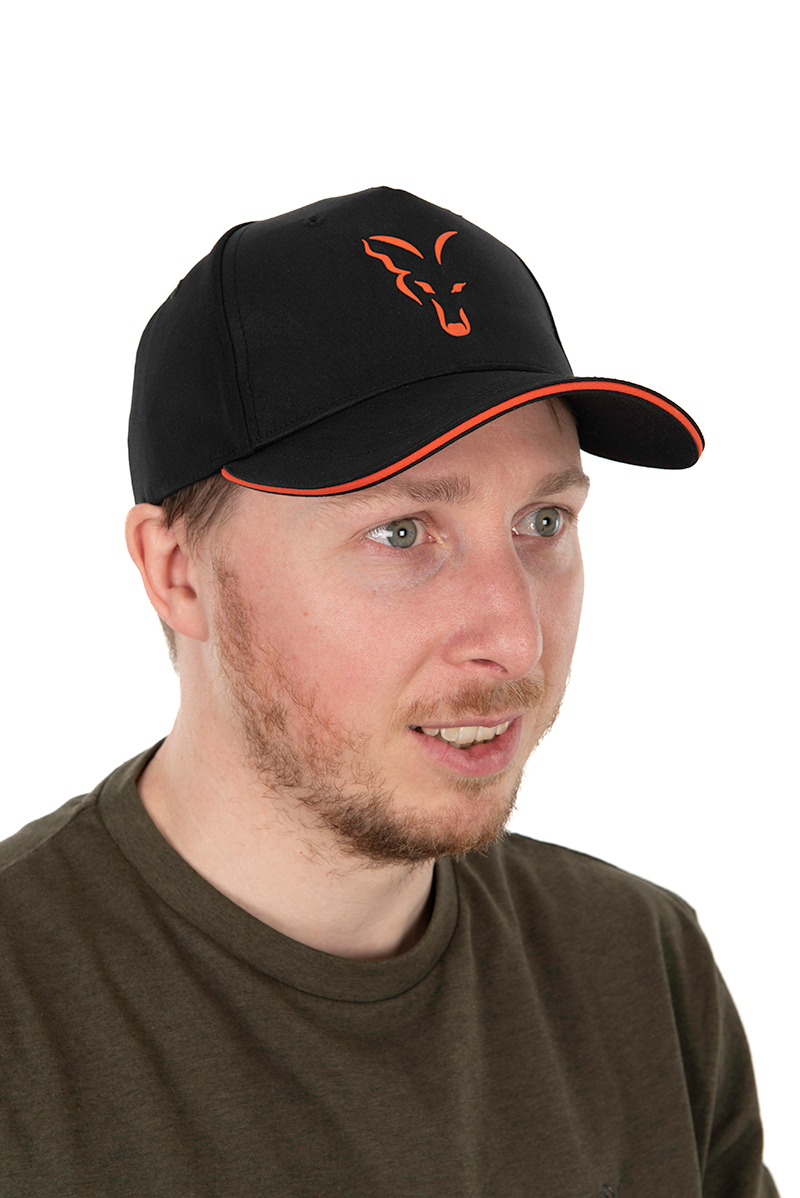 FOX COLLECTION BASEBALL CAP BLACK & ORANGE