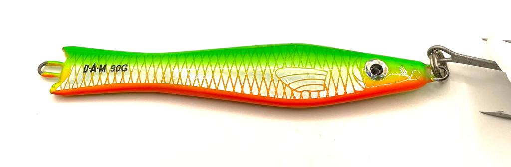 DAM Blitz Pilker 90 g grün/orange