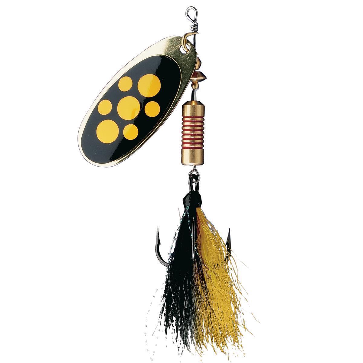 DAM Effzett Standart dressed Spinner; Blacky; Gr. 1; 3 gr.