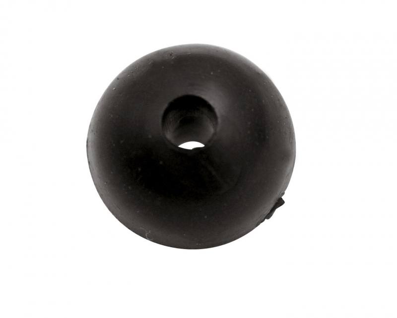 Gummiperlen Schwarz 10mm 10 Stück