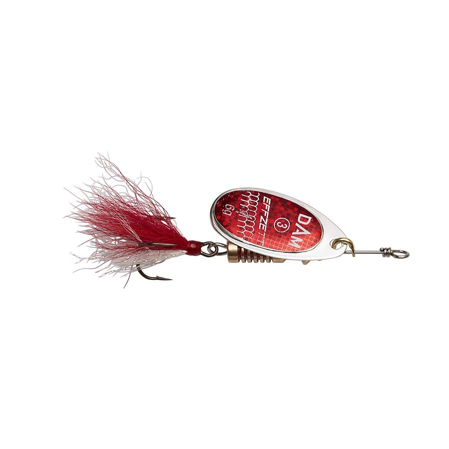 DAM Effzett Standart dressed Spinner; Reflex Red; Gr. 6; 20 gr.