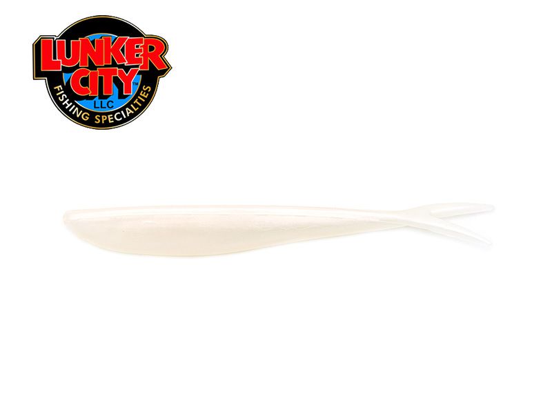 Lunker City Fin-S Fish; Albino Shad; 5"; 10 Stück