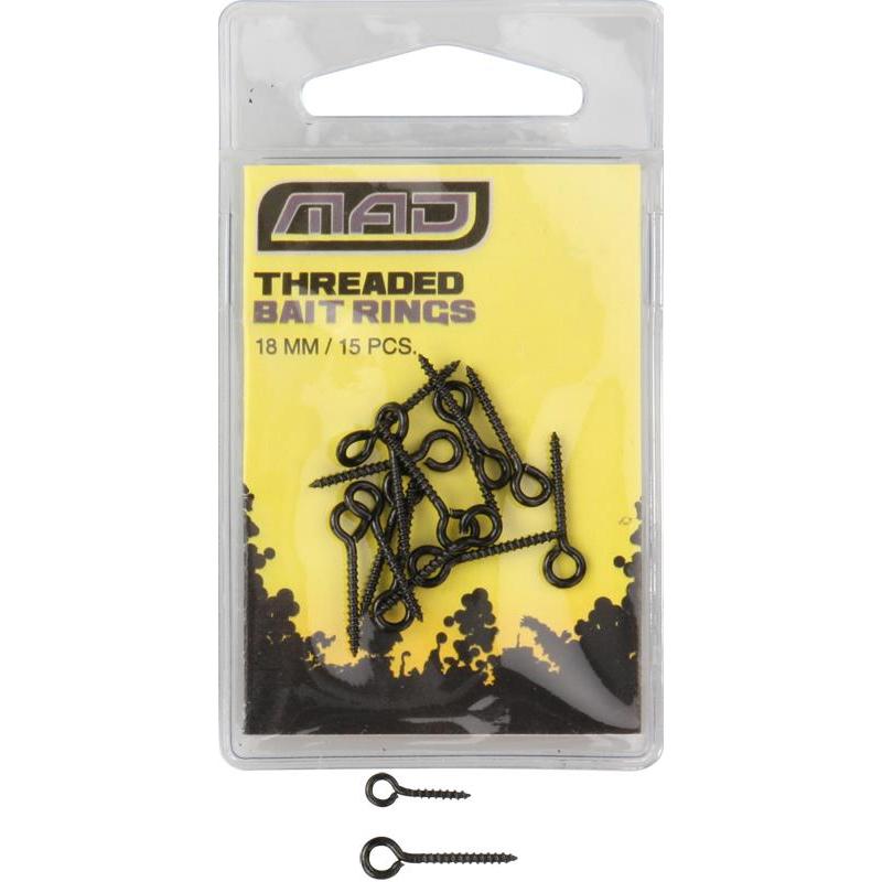 MAD Threaded Bait Rings; 15 Stück