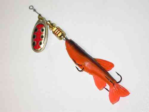 Mepps Aglia TW mit Fisch Rot Gr. 2