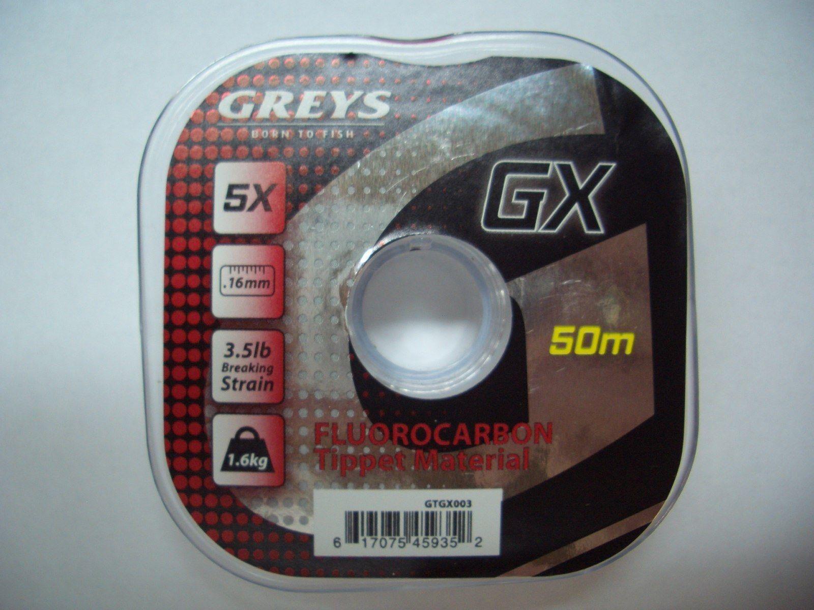 Greys GX Fluorocarbon; 50m; 0,16mm; 1,6kg