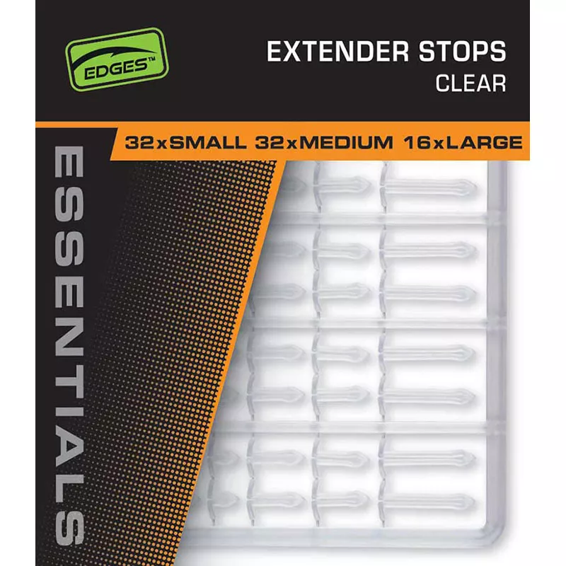 Fox Edges Extender Stops clear 2er Pack