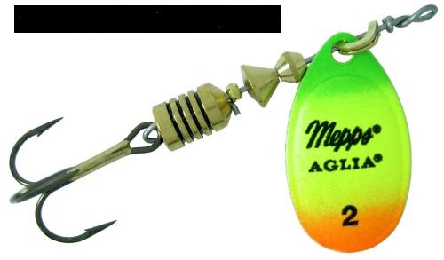 Mepps Aglia Grün / Gelb / Rot Gr. 1