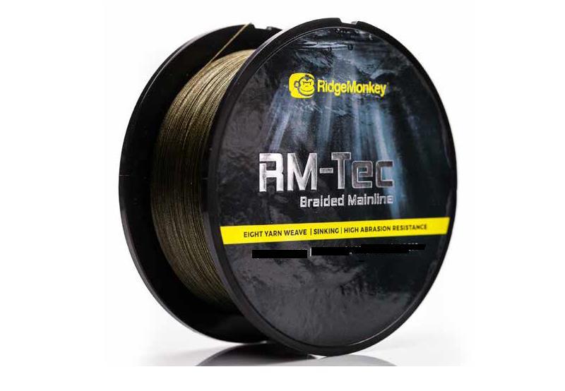 RidgeMonkey RM-Tec Braided Mainline; 0,28 mm; 20 Lb; 1200 m