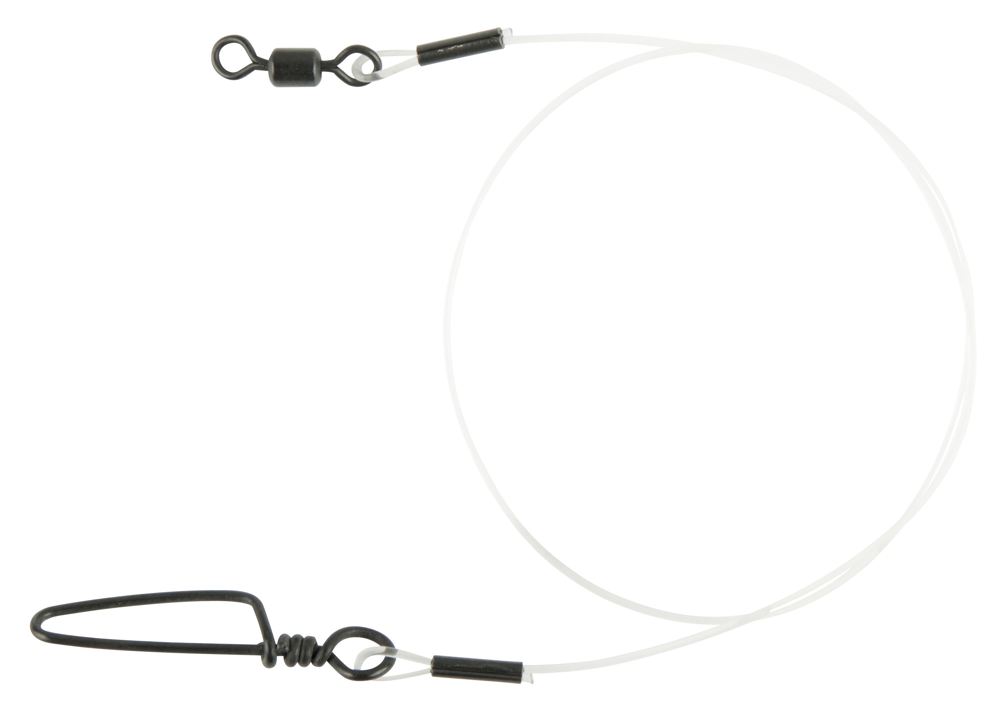 Spro Matte Black Leader Fluorocarbon; 30 cm; 36 Kg.; Qty. 2